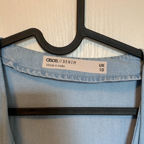 Asos Denim Wrap Dress - Picture 3 of 3